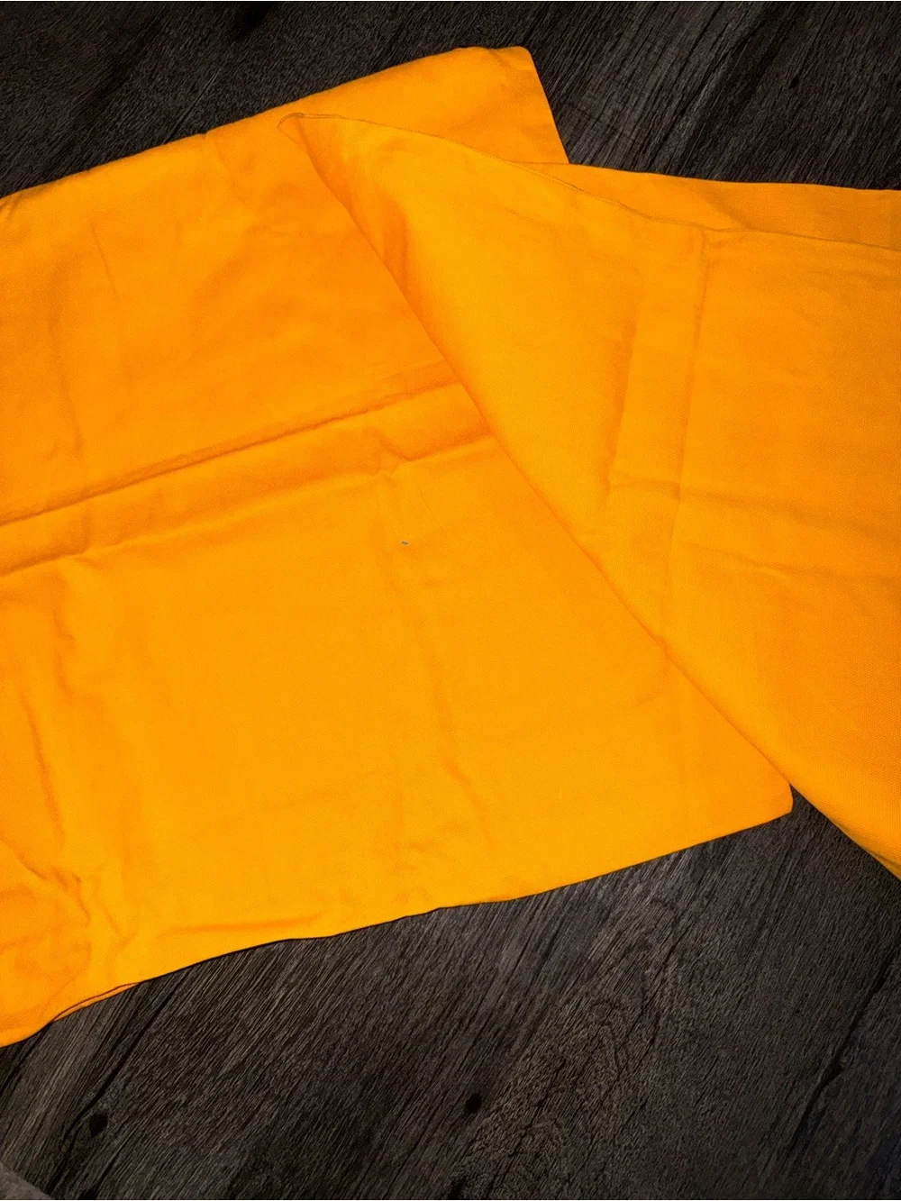 Solid Mango Throw Pillow Covers (2)